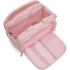 imageMontana West Travel Toiletry Bag Large Capacity Travel Bags Soft Makeup Organizer Lightweight Puffy Cosmetic Bag with Waterproof CompartmentLight Pink