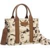 imageMontana West Wrangler Tote Bag for Women Western Camo Pattern Canvas Crossbody bag Handbag Vintage DesignBrown