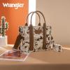 imageMontana West Wrangler Tote Bag for Women Western Camo Pattern Canvas Crossbody bag Handbag Vintage DesignBrown