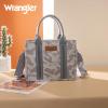 imageMontana West Wrangler Tote Bag for Women Western Camo Pattern Canvas Crossbody bag Handbag Vintage DesignGrey