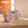 imageMontana West Wrangler Tote Bag for Women Western Camo Pattern Canvas Crossbody bag Handbag Vintage DesignPink