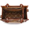 imageMontana West X Wrangler Tote Bag Cow Print Western Satchel Bags for Women with Braided Rope HandleBrown