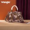 imageMontana West X Wrangler Tote Bag Cow Print Western Satchel Bags for Women with Braided Rope HandleLight Coffee
