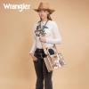 imageMontana West X Wrangler Tote Bag Cow Print Western Satchel Bags for Women with Braided Rope HandleTan