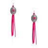 imageRustic Coutures Western Turquiose Earrings for Women Cowgirl Country Dangling Concho Western JewelryHot Pink