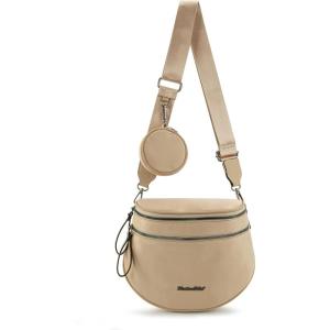 imageMontana West Large Bum Bag Nylon Crossbody Bags Mom Purse with with Coin PurseKhaki