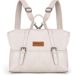 imageMontana West Wrangler 156 Inch Laptop Backpack Convertible Crossbody Bags Tophandle Handbags for BusinessTravelOfficeBeige