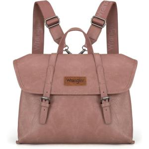 imageMontana West Wrangler 156 Inch Laptop Backpack Convertible Crossbody Bags Tophandle Handbags for BusinessTravelOfficeDeep Pink