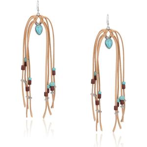 imageRustic Coutures Western Turquiose Earrings for Women Cowgirl Country Dangling Concho Western JewelryGTurquoise