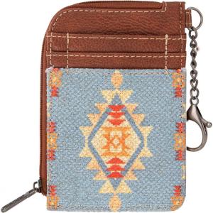 imageMontana West Wrangler Wallets for Women Boho Aztec Card Holder WG2203W005BDYAngel Blue
