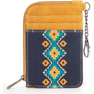 imageMontana West Wrangler Wallets for Women Boho Aztec Card Holder WG2203W005BDYAngel Diamond Mustyellow