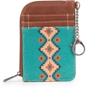 imageMontana West Wrangler Wallets for Women Boho Aztec Card Holder WG2203W005BDYAngel Diamond Tealblue