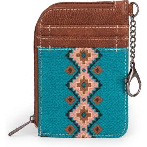 imageMontana West Wrangler Wallets for Women Boho Aztec Card Holder WG2203W005BDYAngel Diamond Turquoise