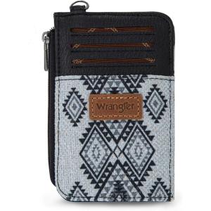 imageMontana West Wrangler Wallets for Women Boho Aztec Card Holder WG2203W005BDYAztec Black