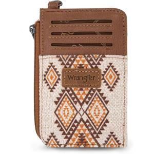 imageMontana West Wrangler Wallets for Women Boho Aztec Card Holder WG2203W005BDYAztec Brown