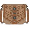imageMontana West Crossbody Bags for Women Western Tooled Embroidered PurseTan