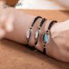 imageMontana West Wangler Charm Bracelet for Women Western Natural stone Chain Bracelet Dainty Jewelrysilverpink