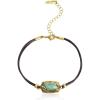 imageMontana West Wangler Charm Bracelet for Women Western Natural stone Chain Bracelet Dainty Jewelrygoldturquoise