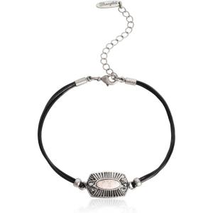 imageMontana West Wangler Charm Bracelet for Women Western Natural stone Chain Bracelet Dainty Jewelrysilverwhite