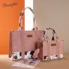 imageMontana West  Wrangler Tote Bag for Women Western Cow Print Purse Designer Top Handle HandbagsL Pink