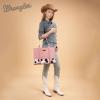 imageMontana West  Wrangler Tote Bag for Women Western Cow Print Purse Designer Top Handle HandbagsL Pink