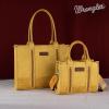 imageMontana West  Wrangler Tote Bag for Women Western Cow Print Purse Designer Top Handle HandbagsM Yellowguitar Strap