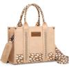 imageMontana West  Wrangler Tote Bag for Women Western Cow Print Purse Designer Top Handle HandbagsM Deer Tanguitar Strap