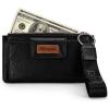 imageX Wrangler Minimalist Wallet Women Card Cases ampamp Money Organizers Wristlet with Wallet Large Clutch with Coin Purse Smooth Zipper and Rfid LiningBlack