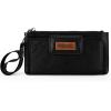 imageX Wrangler Minimalist Wallet Women Card Cases ampamp Money Organizers Wristlet with Wallet Large Clutch with Coin Purse Smooth Zipper and Rfid LiningBlack