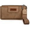 imageX Wrangler Minimalist Wallet Women Card Cases ampamp Money Organizers Wristlet with Wallet Large Clutch with Coin Purse Smooth Zipper and Rfid LiningDark Khaki