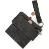 imageX Wrangler Minimalist Wallet Women Card Cases ampamp Money Organizers Wristlet with Wallet Large Clutch with Coin Purse Smooth Zipper and Rfid LiningGrey