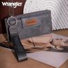imageX Wrangler Minimalist Wallet Women Card Cases ampamp Money Organizers Wristlet with Wallet Large Clutch with Coin Purse Smooth Zipper and Rfid LiningGrey