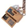 imageX Wrangler Minimalist Wallet Women Card Cases ampamp Money Organizers Wristlet with Wallet Large Clutch with Coin Purse Smooth Zipper and Rfid LiningKhaki