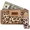 imageX Wrangler Minimalist Wallet Women Card Cases ampamp Money Organizers Wristlet with Wallet Large Clutch with Coin Purse Smooth Zipper and Rfid LiningKhaki