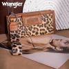 imageX Wrangler Minimalist Wallet Women Card Cases ampamp Money Organizers Wristlet with Wallet Large Clutch with Coin Purse Smooth Zipper and Rfid LiningLeopard