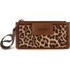 imageX Wrangler Minimalist Wallet Women Card Cases ampamp Money Organizers Wristlet with Wallet Large Clutch with Coin Purse Smooth Zipper and Rfid LiningLeopard