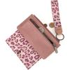 imageX Wrangler Minimalist Wallet Women Card Cases ampamp Money Organizers Wristlet with Wallet Large Clutch with Coin Purse Smooth Zipper and Rfid LiningPink
