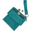 imageX Wrangler Minimalist Wallet Women Card Cases ampamp Money Organizers Wristlet with Wallet Large Clutch with Coin Purse Smooth Zipper and Rfid LiningTurquoise