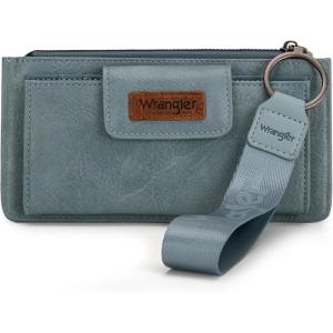 imageX Wrangler Minimalist Wallet Women Card Cases ampamp Money Organizers Wristlet with Wallet Large Clutch with Coin Purse Smooth Zipper and Rfid LiningJean