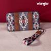 imageX Wrangler Wristlet Western Wallet Boho Aztec Credit Card Holder for Women2023 Black and Grey