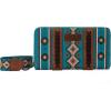 imageX Wrangler Wristlet Western Wallet Boho Aztec Credit Card Holder for Women2023 Dark Turquoise