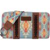 imageX Wrangler Wristlet Western Wallet Boho Aztec Credit Card Holder for Women2202 Brown