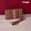 imageX Wrangler Wristlet Western Wallet Boho Aztec Credit Card Holder for Women2203 Dark Brown