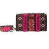 imageX Wrangler Wristlet Western Wallet Boho Aztec Credit Card Holder for Women2203 Hot Pink