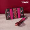 imageX Wrangler Wristlet Western Wallet Boho Aztec Credit Card Holder for Women2203 Hot Pink