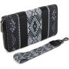 imageX Wrangler Wristlet Western Wallet Boho Aztec Credit Card Holder for WomenAztec Black