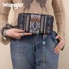 imageX Wrangler Wristlet Western Wallet Boho Aztec Credit Card Holder for WomenAztec Black