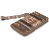 imageX Wrangler Wristlet Western Wallet Boho Aztec Credit Card Holder for WomenAztec Coffee