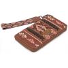imageX Wrangler Wristlet Western Wallet Boho Aztec Credit Card Holder for WomenAztec Dark Brown