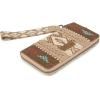 imageX Wrangler Wristlet Western Wallet Boho Aztec Credit Card Holder for WomenAztec Khaki